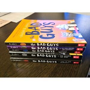 Lot of 5 Bad Guys Scholastic Paperback‎ Books